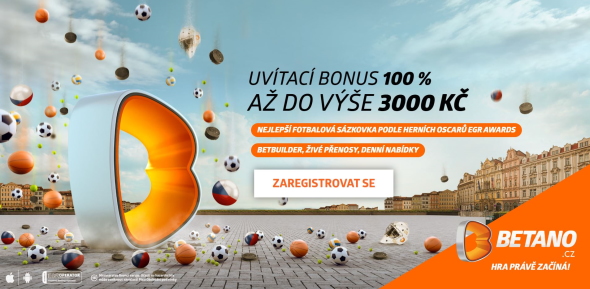 Betano - vstupní bonus až 3.000 Kč, kurzové sázky i online live streamy tenisových zápasů