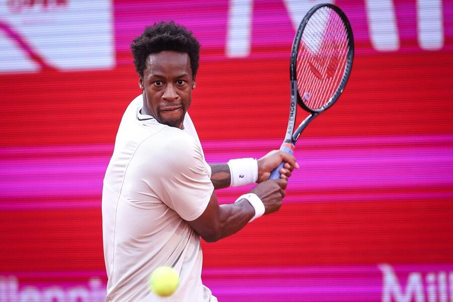 Tenis, ATP, legendární francouzský tenista Gael Monfils během turnaje v Estorilu